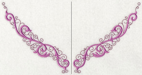 Ornate Swirls Neckline (V-Neck) (Split)