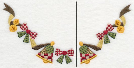 Patchwork Bells Neckline (V-Neck) (Split)