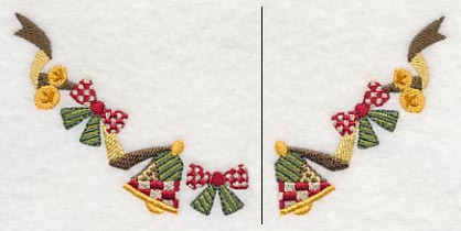 Patchwork Bells Neckline (V-Neck) (Split)