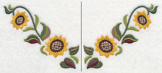 Sunflowers Neckline (V-Neck) (Split)