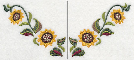 Sunflowers Neckline (V-Neck) (Split)