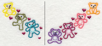 Teddy Bears Neckline (V-Neck) (Split)