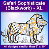 A Safari Sophisticate (Blackwork) Design Pack