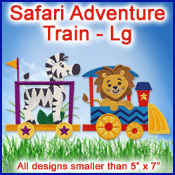 A Safari Adventure Train Design Pack