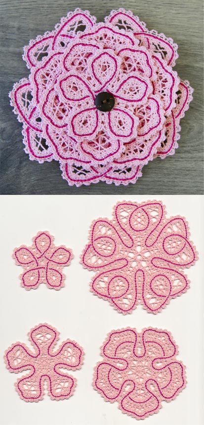 Forever Flower (Layered Battenburg Lace)