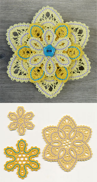 Fashion Flower (Layered Battenburg Lace)