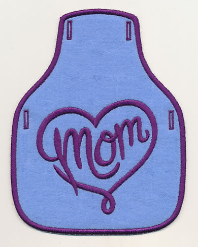 Mom Heart Bottle Apron (In-the-Hoop)