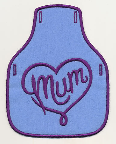 Mum Heart Bottle Apron (In-the-Hoop)