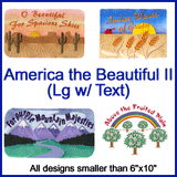 A America the Beautiful Design Pack II with text