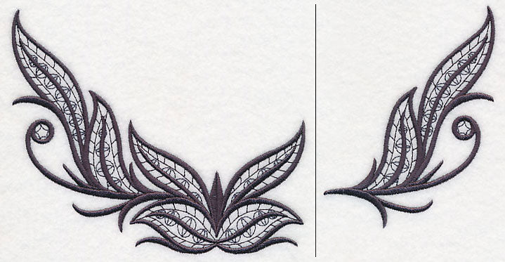 Fleur de Flames Neckline (V-Neck) (Split)