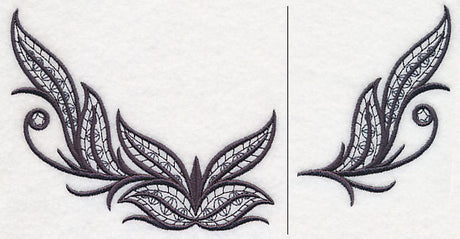 Fleur de Flames Neckline (V-Neck) (Split)