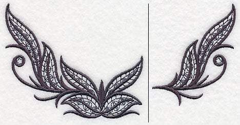 Fleur de Flames Neckline (V-Neck) (Split)