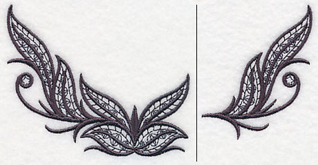 Fleur de Flames Neckline (V-Neck) (Split)