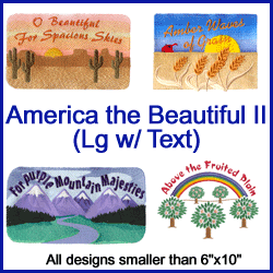 A America the Beautiful Design Pack II with text