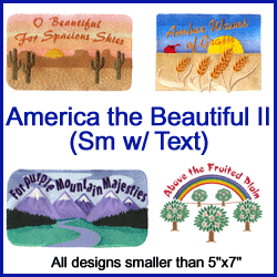 A America the Beautiful Design Pack II with text