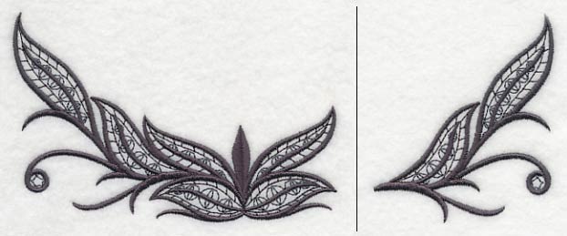 Fleur de Flames Neckline (Crewneck) (Split)