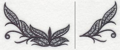 Fleur de Flames Neckline (Crewneck) (Split)