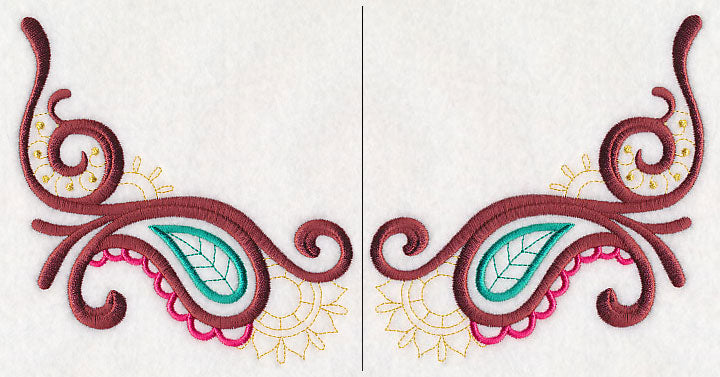 Mehndi Paisley Neckline (Crewneck) (Split)