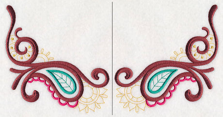 Mehndi Paisley Neckline (Crewneck) (Split)