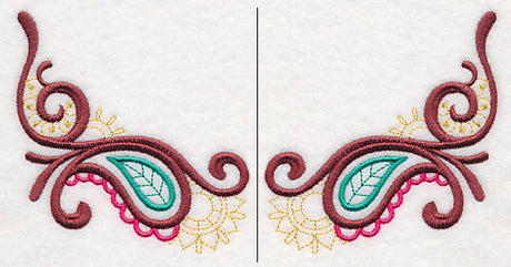 Mehndi Paisley Neckline (Crewneck) (Split)