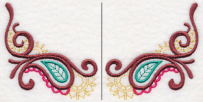 Mehndi Paisley Neckline (Crewneck) (Split)