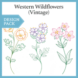 A Western Wildflowers (Vintage) Design Pack