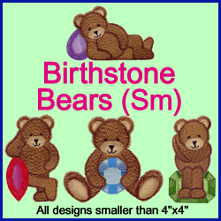 A Birthstone Bear Design Pack