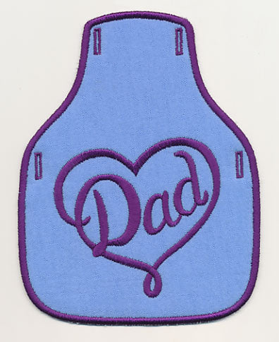 Dad Heart Bottle Apron (In-the-Hoop)