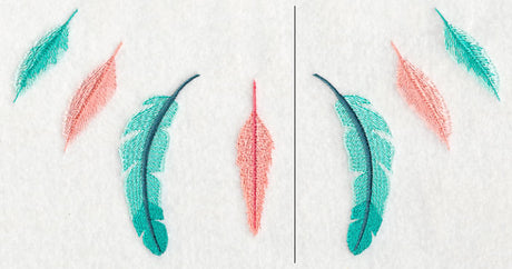 Feather Neckline (Crewneck) (Split)