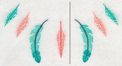 Feather Neckline (Crewneck) (Split)