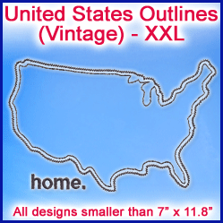 A United States Outlines (Vintage) Design Pack