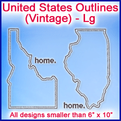 A United States Outlines (Vintage) Design Pack