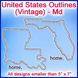 A United States Outlines (Vintage) Design Pack