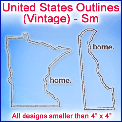 A United States Outlines (Vintage) Design Pack