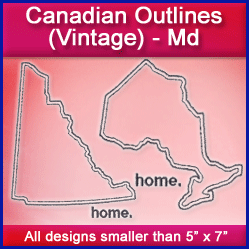 A Canadian Outlines (Vintage) Design Pack