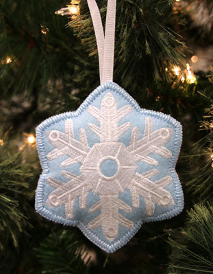 Heirloom Stuffed Ornament - Snowflake (In-the-Hoop)