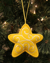 Heirloom Stuffed Ornament - Star (In-the-Hoop)