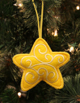 Heirloom Stuffed Ornament - Star (In-the-Hoop)