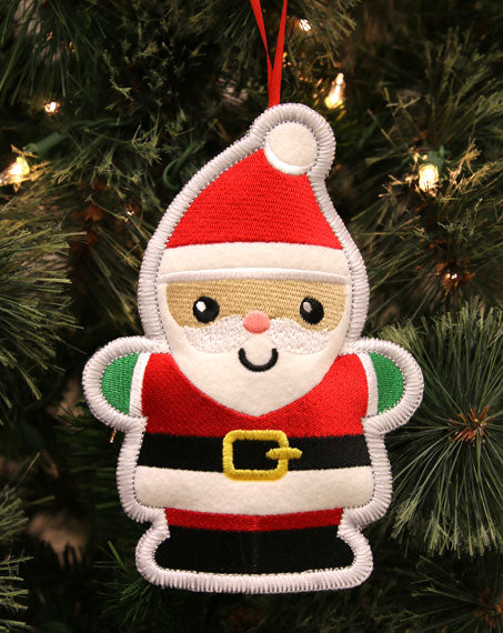 Heirloom Christmas Ornament - Santa (In-the-Hoop)