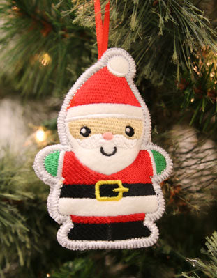 Heirloom Christmas Ornament - Santa (In-the-Hoop)