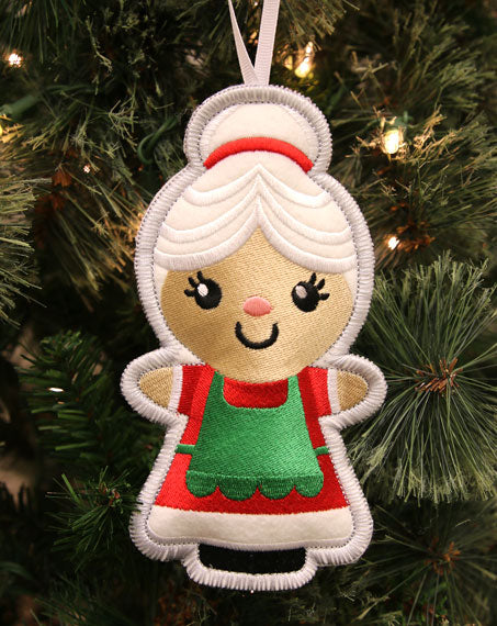 Heirloom Christmas Ornament - Mrs. Claus (In-the-Hoop)