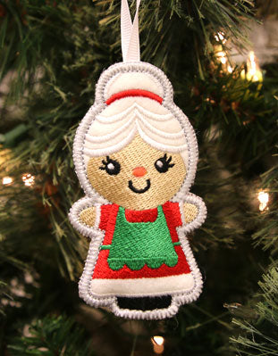 Heirloom Christmas Ornament - Mrs. Claus (In-the-Hoop)