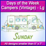 A Days of the Week Campers (Vintage) Design Pack