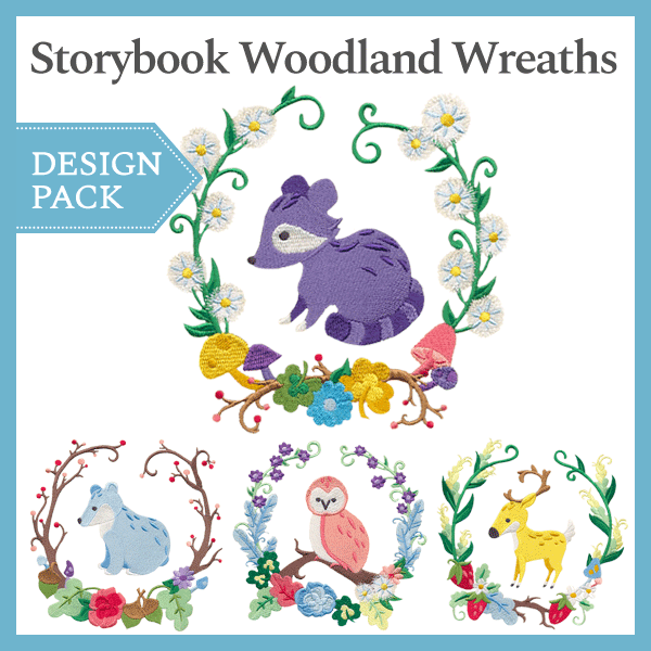 A Storybook Woodland Wreaths Design Pack