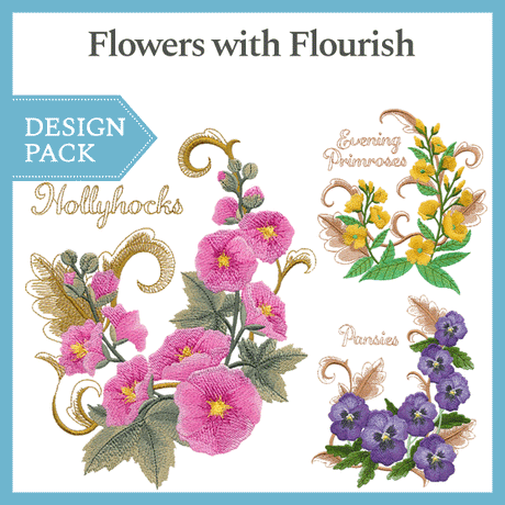 A Flowers with Flourish Design Pack