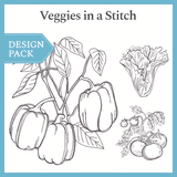 A Veggies in a Stitch Design Pack
