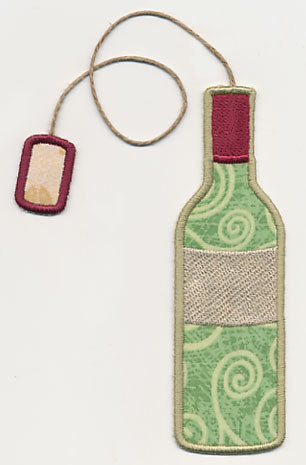 Wine Bottle Bookmark (In-the-Hoop)