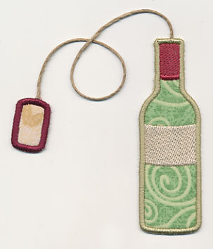Wine Bottle Bookmark (In-the-Hoop)
