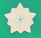 Christmas Star Coaster (In-the-Hoop)