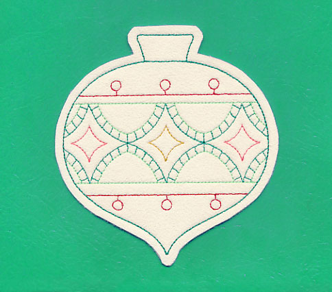 Christmas Ornament Coaster (In-the-Hoop)